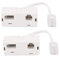 Uvital Cavo adattatore telefonico secondario da RJ45 a BT e RJ11, da RJ45 maschio a UK BT e RJ11 2 femmina, separatore per linea telefonica secondaria Ethernet RJ45 (confezione da 2)