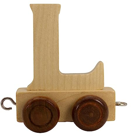 Buchstabenzug aus Holz, Buchstaben Zug, Lok, Waggon, A-Z, Wunschname (L)