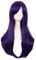 MapofBeauty 28 Zoll/70cm Langes Lockiges Seitenschläger Haarspitzen Kostüm Cosplay Perücke (Dunkel Lila)