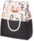 Bvani Große Damen Shopper Tasche zum Einkaufen Reisen Arbeiten Schule - Tote Bag (Indische Muster Punkte)