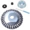 Poweka Grass Trimmer Head, 6inch Steal Wire Brush Cutter Trimmer Head Set with Thrust Washer, Rider Pleate, Collar Nut, Maintenance Screwdriver