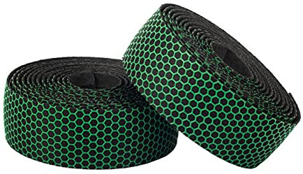 LIANYG Fahrradlenkerband Rennrad Lenkerband Wabenmuster Anti-Rutsch-Silica Gel EVA Stoßdämpfung Radfahren Bar Tape Fahrradzubehör 552 (Farbe: Grün)