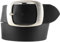 BELTINGER Jeansgürtel aus Vollrindleder 5 cm mit Doppel-Schnalle | Leder-Gürtel 50mm | Breiter Ledergürtel aus echtem Leder | Schwarz 130cm