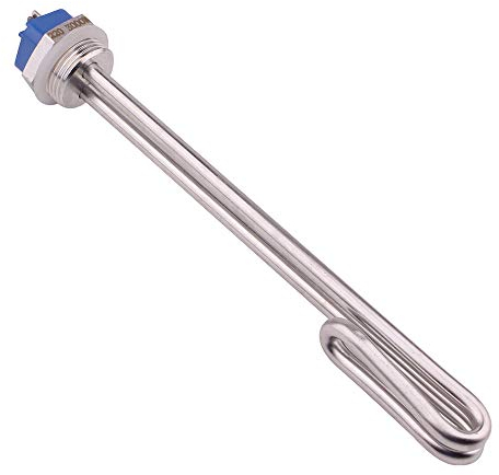 AIICIOO Klappheizelement Edelstahlflansch mit Silikonring 220V 3000W 1 Zoll BSP (DN25) Durchmesser 33.2mm