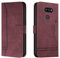 Lihondar Kompatibel mit LG K40S Hülle, Handyhülle LG K40S, Premium Leder Klappbar Schutzhülle Tasche Wallet mit Brieftasche [Ständer] [Standfunktion] Cover Flip Case Klapphülle für LG K40S (Rot)