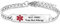 SBI Jewelry NUT Free Tree Nut Allergy Emergency Medical ID Bracelet for Women Mother Daughter Son Birthday Family Stainless Steel