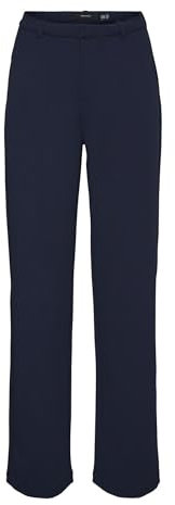 VERO MODA Vmzamira Mr Straight Pant GA Tall Noos Pantalon, Blazer Bleu Marine, M / 36L Femmes