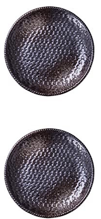 Juego De Platos - Platos De Ensalada, Juego De Platos De Porcelana De 2, Vajilla De Diseño Tradicional Japonés, Plato De Cena Cuenco for Servir Pasta Ramen Cereal Aperitivo Ensalada Postre,9Inch