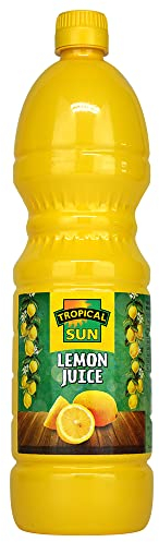 Tropical Sun 100% Pure Lemon Juice, 1L (Pack of 1). Perfect for Tacos, Drinks, Sauces, Salad Dressings