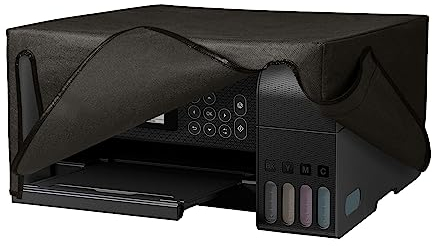 kwmobile Cover kompatibel mit Epson Eco Tank ET-2820 / ET-2810 / ET-2812 / ET-2870 - Tasche Hülle Drucker - Staubschutzhülle Schutzhaube Schutzhülle - Dunkelgrau