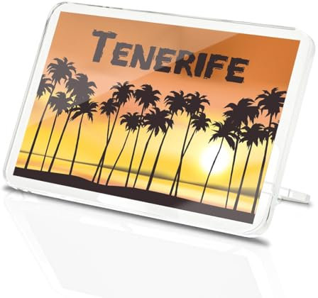 Classic Rectangle Magnet with Stand - Tenerife Spain Beach Resort - Fridge Locker Office Whiteboard Toolbox #61081