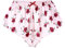 Satini Satin Geriffelte French Knickers Rock Shorts Höschen Unterwäsche (Zartrosa - rote Rosen, XXL)