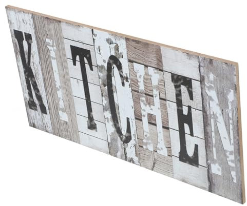 MAGICLULU Retro-wandcollage Wandschild Zum Aufhängen in Der Küche Küchenwanddekoration Bauernhaus Bauernhaus-wandschild Holzschild Zum Aufhängen Hölzern Handwerkliche Malerei Buchstabe