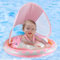 Thedttoy Flotador Bebe Inflable para 1 2 3 Años, Nuevo Piscina Bebe de Toldo Protección Solar con Antivuelco Doble Airbag y Asiento de Seguridad, Flotador de Piscina para Bebé Niños 6-36 Meses (Rosa)