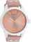 Oozoo Timepieces Herren Uhr in Silver/Braun| Armbanduhr Herren mit Lederarmband | Hochwertige Uhr für Männer | Edle Analog Herrenuhr (46mm Gehäuse) in rund C1088
