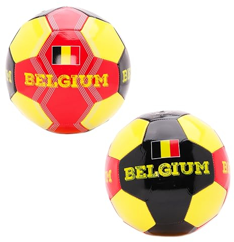 Toyland® Belgique Ballon de Football sur Le thème du Pays (8 kg/Taille 5) – Euros et Coupe du Monde – Jouets d'extérieur – 14 Styles Disponibles – (Belgique)