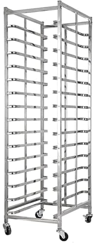 Generico Carrello portateglie, 15 teglie, 60x40cm gn1/1, Ruote con freno