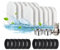 24-teiliges Katzenwasserbrunnenfilter, Katzenbrunnenfilter-Set, 12 Filter + 12 Schwämme, Ersatz-Wasserfilter für 3,2 l/2 l Katzen-Wasserbrunnen