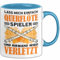 Querflöte Tasse Geschenk Lass Mich Einfach Querflöte Spielen Und Niemand Wird Verletzt (Blau)