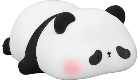Silikon-Panda-LED-Nachtlicht, 3 Gänge, Verstellbar, 1200 MAh, Lampe für Nachttisch