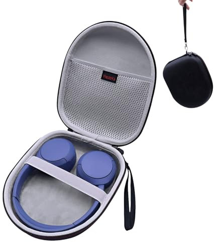 Funda para Sony WH-CH520 WH-CH510 Auriculares inalámbricos Bluetooth, Color Negro