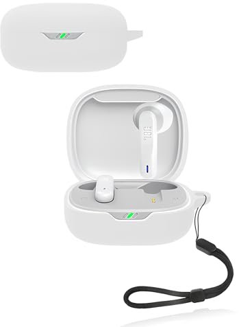 Protective cover for JBL Wave Flex 2 In-Ear Wireless Earphone,Soft Silicone Case with Waterproof, Shockproof & Scratch-resistant,ideal for Daily Protection,White