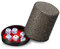 Jortmrd Würfelbecher Leder Würfelbecher mit Deckel Würfelbecher mit 6 Würfeln Kniffelbecher Schockbesteck Würfelbecher Leise Würfel Leder Becher Würfel mit Becher