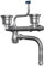 Generic Tube d'égout pour système de vidange d'évier conçu pour baignoire et toilettes, double fente
