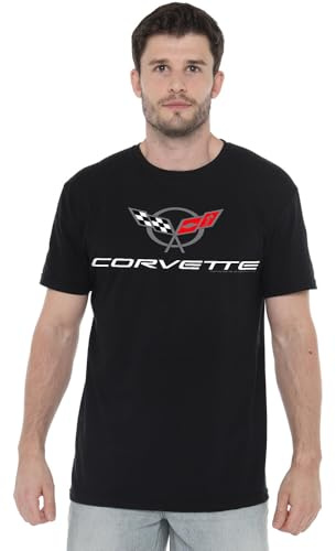 Chevrolet Unisex Chevrolet Corvette Modern Emblem Unisex T Shirt, Black T-Shirt