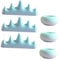 MERRYHAPY Nail Brush Cleaning Cup with Stand Manicure Washing Cups and Pen Holder for Nail Art Supplies Lightweight and Durable Design for Professional and Personal Use