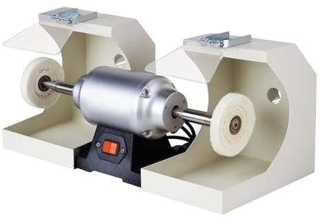 ANGDI 550W Dental Polishing Polish Lathe Machine, Dentistry Lab Equipment Polisher, 3000Rpm Dual Head Bench Buffing Grinder, Bench Buffing for Jewelry Polishing Burnishing Casting