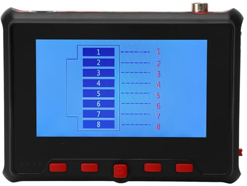 Mini CCTV -Testmonitor 4in Display AHD TVI CVI UTP -Kabel Tester 8MP für die Wartungsreparatur (EU-Stecker 100-240V)