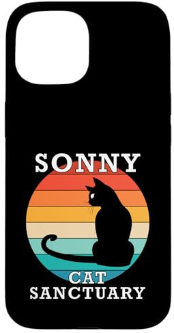 Sonny Cat Sanctuary Group Familia Reunión Nombre Carcasa para iPhone 15
