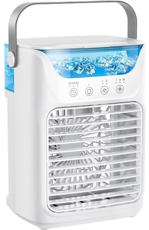 Ventilador de aire acondicionado portátil, enfriamiento silencioso, refrigerador de niebla, enfriador de evaporación, dormitorio, oficina, interior, mesa de mesa, noche, solución de la ref