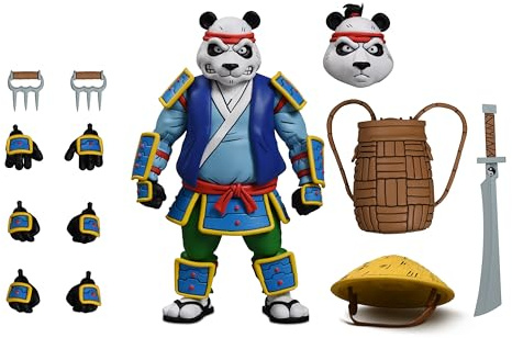 Panda Khan Ultimate Scale Action Figure 18cm Teenage Mutant Ninja Turtles Cartoon
