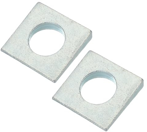 PATIKIL 2 Stück Vierkant Unterlegscheiben Stärke 3 Bis 10.5mm Weiß