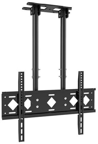 tv mounthang Smart tv Mount Adjustable TV Mount Bracket Double Pole TV Bracket Tilt TV Mount for 40-85 Inch TVs Mounting on Ceilings Maximum 600x400mm,One Color