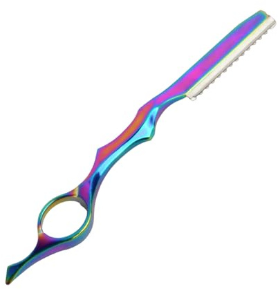Effiliermesser für Haare Schneiden und Styling, Haarschneide Rasiermesser für Friseure, Effilierkamm Edelstahl, Profi Haar Texturierung, Trimmen & Stylen