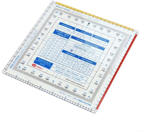 Goniometro per navigazione aeronautica, righello di volo, strumento di disegno multifunzione per lettura e disegno con precisione di calibrazione