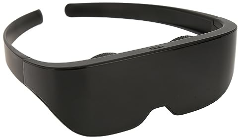 Cryfokt Smart Glasses, 4K HD 3D VR Headset with 4000mAh Battery and 0-700 Degree Myopia Correction, for Android IOS Smartphones Video Gaming and Movies