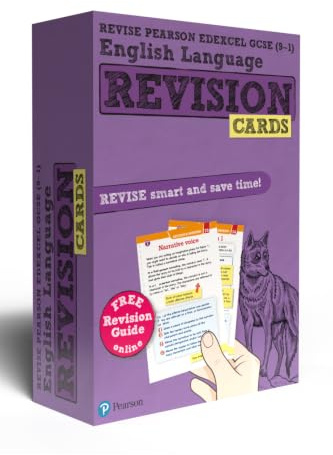 Pearson REVISE Edexcel GCSE English Language Revision Cards - for 2026, 2027 exams - Packaging May Vary