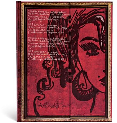 Faszinierende Handschriften Amy Winehouse Tears Dry - Faux Leder - Notizbuch Groß Liniert - Paperblanks