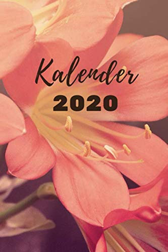 Kalender 2020 mit Blumen: Terminplaner und Terminkalender 2020 | Wochenplaner, Monatsplaner und Familienplaner | Januar 2020 bis Dezember 2020 | A5 Format