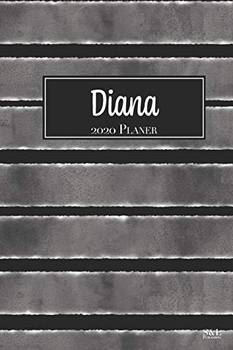 Diana 2020 Planer: A5 Minimalistischer Kalender Terminplaner Jahreskalender Terminkalender Taschenkalender mit Wochenübersicht