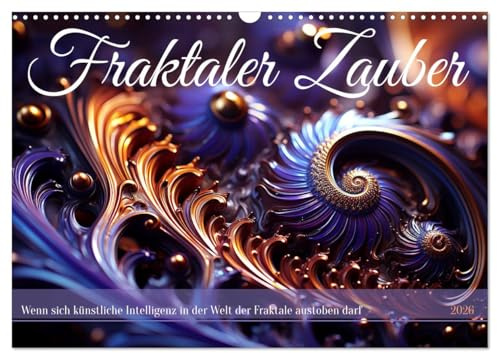 Fraktaler Zauber (Wandkalender 2026 DIN A3 quer), CALVENDO Monatskalender: Mathematik in schön - ganz anders als in der Schule (CALVENDO Wissenschaft)