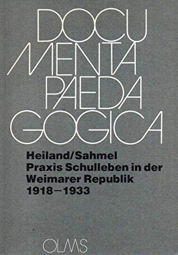 Praxis Schulleben in der Weimarer Republik 1918-1933: Die reformpädagogische Idee des Schullebens im Spiegel schulpädagogischer Zeitschriften der ... den Erziehungs- und Sozialwissenschaften'.))