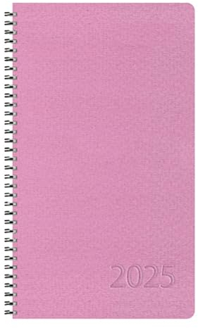 Taschenkalender Wochentimer Small Malve 2025: Terminplaner mit Wochenkalendarium. Ringbuch mit Hardcover. 1 Woche 2 Seiten. 8,7 x 15,3 cm