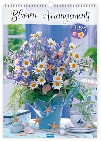 Trötsch Großbildkalender Blumen-Arrangements 2025: Wandkalender