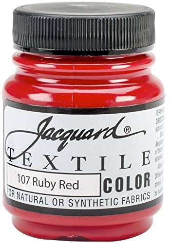 Jacquard Tessile Colore Tessuto Vernice 2.25 Oz-Ruby Red