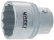 Hazet 1100Z-70 Douille carré creux 25 mm/profil à 12 pans extérieurs Taille 70 longueur 89 mm
